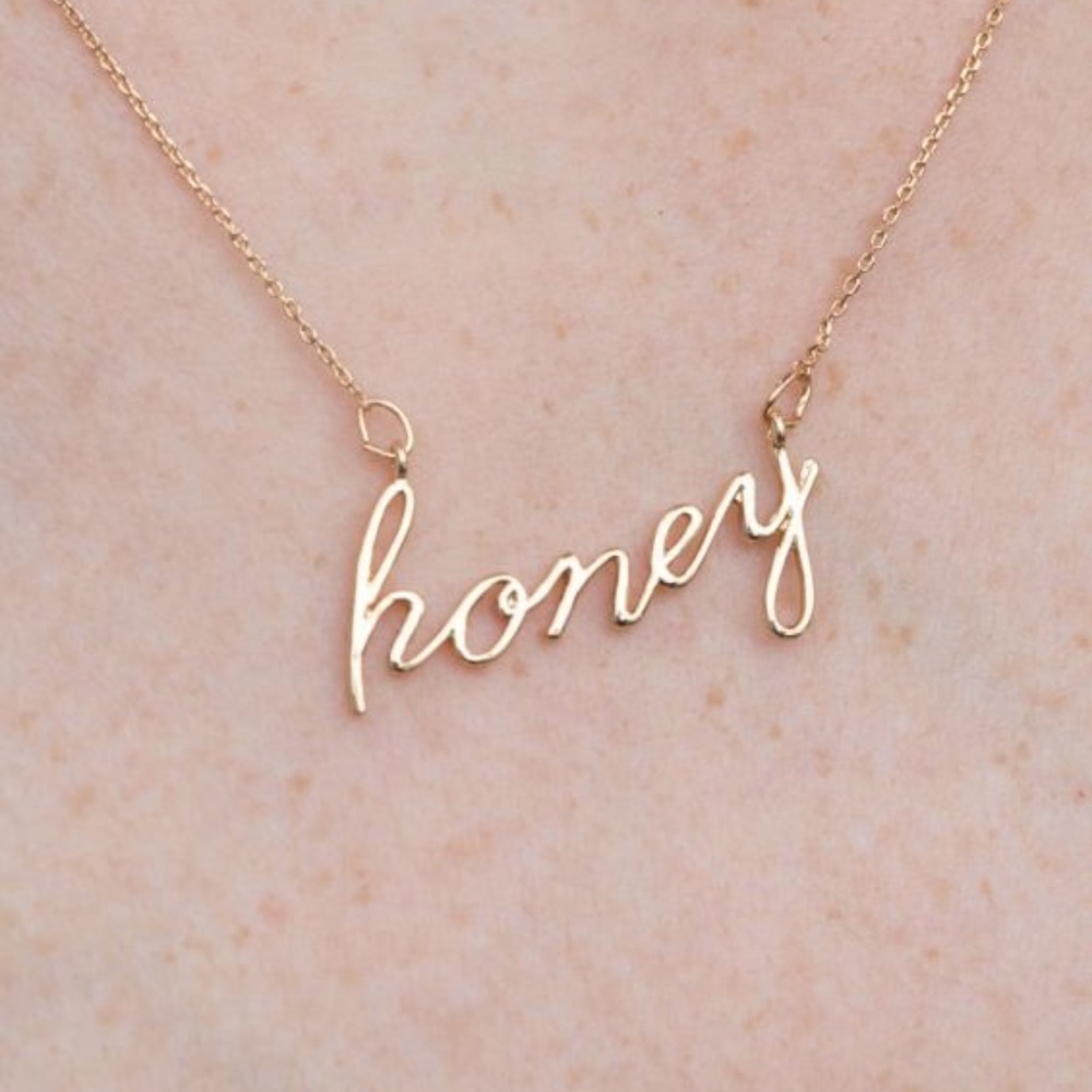 “Honey” Golden Necklace